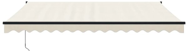 Tenda na uvlačenje krem 4,5 x 3 m od tkanine i aluminija - Krema / 4.5 x 3 m