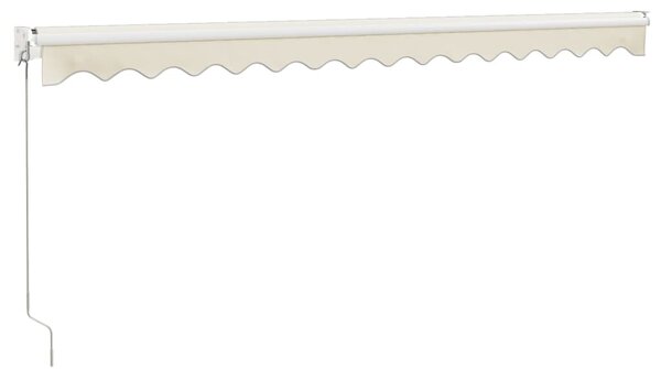 Tenda na uvlačenje krem 4,5 x 3 m od tkanine i aluminija - Krema / 4.5 x 3 m