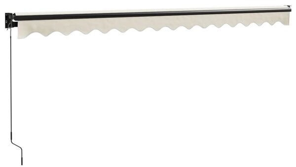 Tenda na uvlačenje krem 4,5 x 3 m od tkanine i aluminija - Krema / 4.5 x 3 m