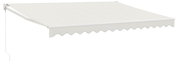 Tenda na uvlačenje krem 4,5 x 3 m od tkanine i aluminija - Krema / 4.5 x 3 m