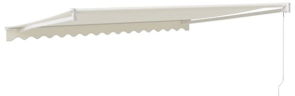 Tenda na uvlačenje krem 4,5 x 3 m od tkanine i aluminija - Krema / 4.5 x 3 m