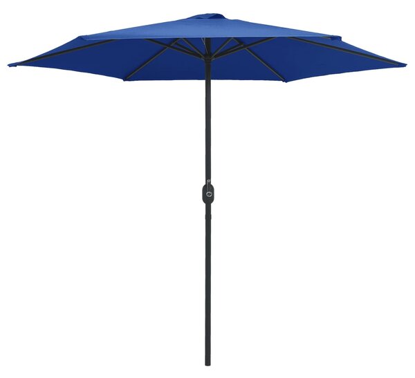 Vrtni suncobran s aluminijskim stupom 270 x 246 cm azurnoplavi - Plava / N/A
