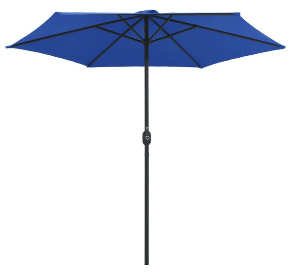 Vrtni suncobran s aluminijskim stupom 270 x 246 cm azurnoplavi - Plava / N/A