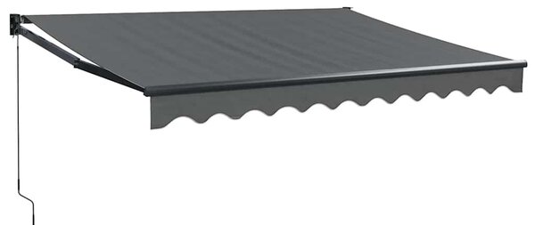 Tenda na uvlačenje antracit 3 x 2,5 m od tkanine i aluminija - Antracitno siva / 3 x 2.5 m