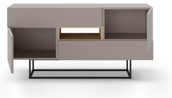 Siva/bež niska komoda 145x82 cm Titan – Marckeric