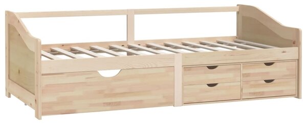 Trosjed / dnevni ležaj s ladicama 90x200 cm od masivne borovine - Smeđa / N/A