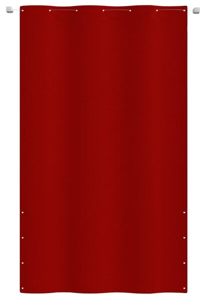 Balkonski zastor crveni 140 x 240 cm od tkanine Oxford - Crvena / 140 x 240 cm