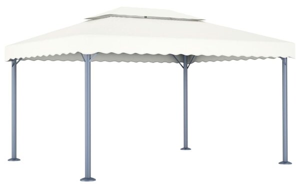 Sjenica 400 x 300 cm krem aluminijum - Krema / N/A