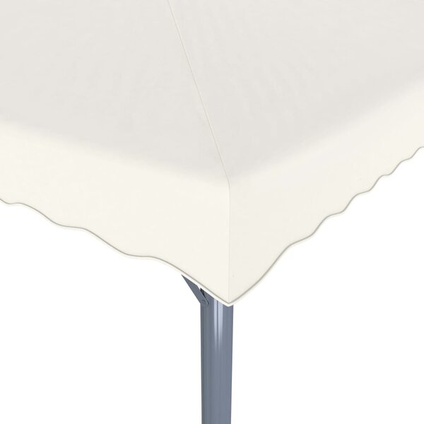 Sjenica s LED svjetlosnim trakama 300 x 300 cm krem aluminijska - Krema / N/A