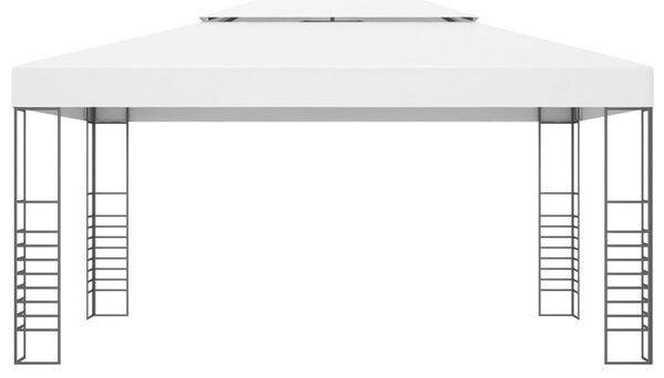 Sjenica s LED svjetlosnim trakama 4 x 3 x 2,7 m bijela - Bijela / N/A
