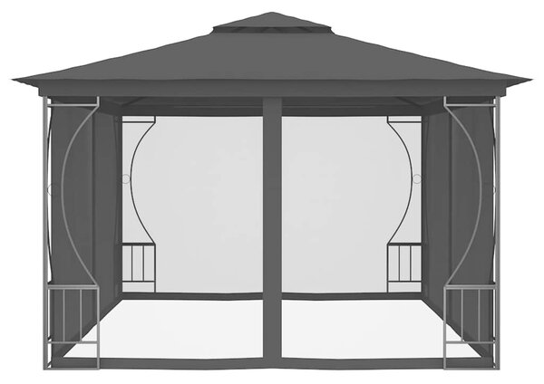 Sjenica s mrežama 300 x 400 x 265 cm antracit - Antracitno siva / 300 x 400 x 265 cm