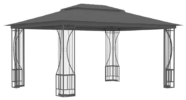 Sjenica s mrežama 300 x 400 x 265 cm antracit - Antracitno siva / 300 x 400 x 265 cm
