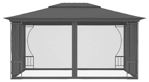 Sjenica s mrežama 300 x 400 x 265 cm antracit - Antracitno siva / 300 x 400 x 265 cm