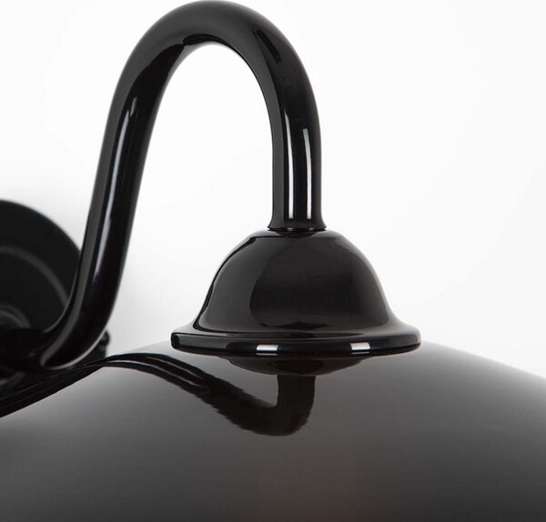 K.S. Verlichting Brig vanjska zidna svjetiljka, prigušiva, Crno, Metal