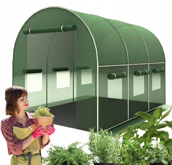 Ojačani vrtni plastenik PREMIUM 2 × 3 m + POKLON