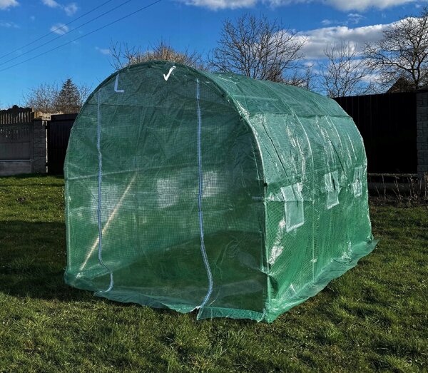Ojačani vrtni plastenik PREMIUM 2 × 3 m + POKLON