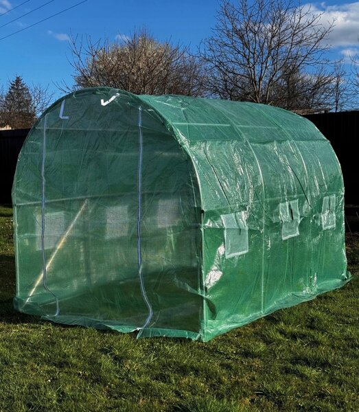 Ojačani vrtni plastenik PREMIUM 2 × 3 m + POKLON