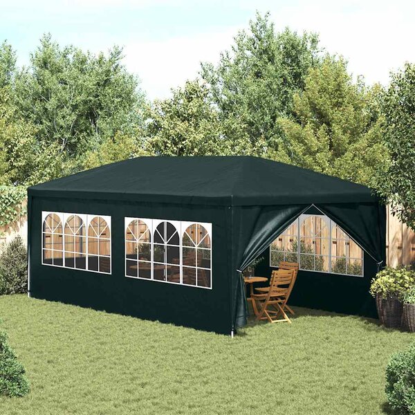 Šator za zabave 3 x 6 m zeleni - Zelena / 3 x 6 m