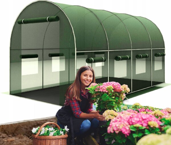 Ojačani vrtni plastenik PREMIUM 2,5 × 4 m + POKLON