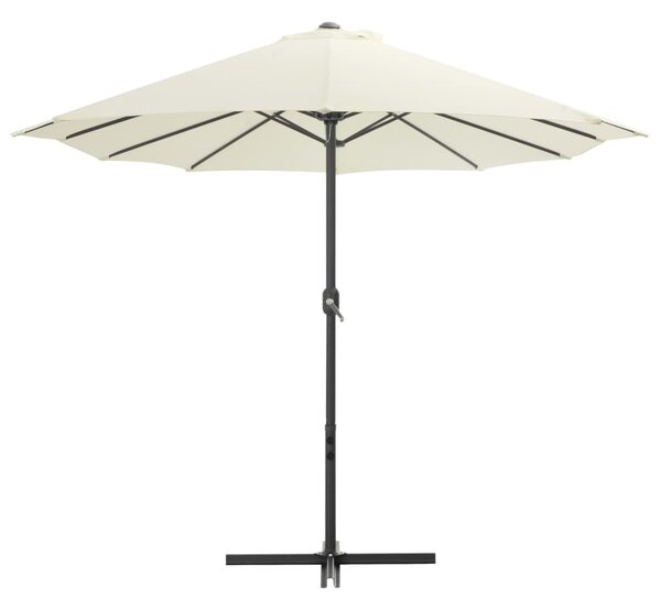 Vanjski suncobran s aluminijskim stupom 460 x 270 cm pješčani - Bež / N/A