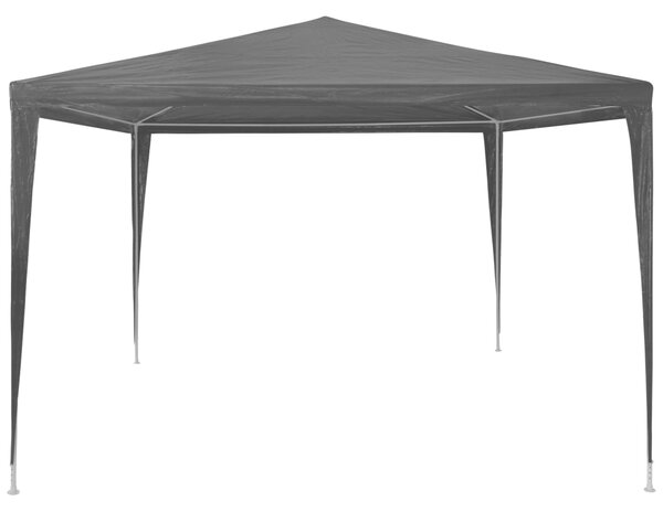 Šator za zabave 3 x 3 m PE antracit - Antracitno siva / 3 x 3 m
