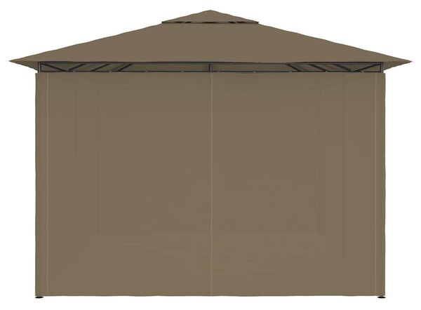 Vrtni šator sa zavjesama 4 x 3 m smeđe-sivi 180 g/m² - Tupe / N/A
