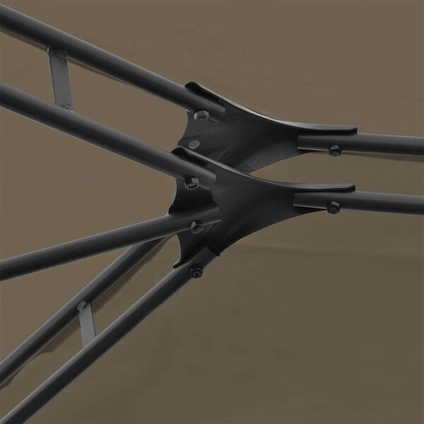 Vrtni šator sa zavjesama 4 x 3 m smeđe-sivi 180 g/m² - Tupe / N/A
