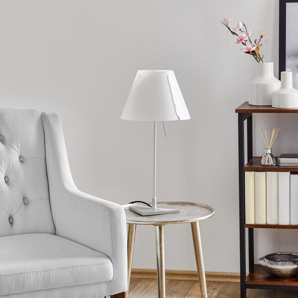 Luceplan Costanzina stolna lampa aluminij, bijela, Bijela, Dnevni boravak/blagovaonica, Metal