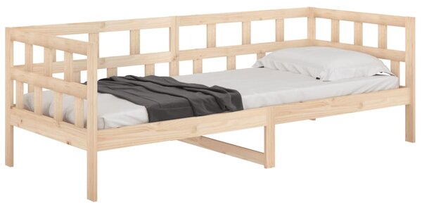 Dnevni ležaj od masivne borovine 90 x 200 cm - Smeđa / 90 x 200 cm