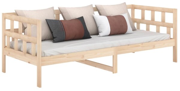 Dnevni ležaj od masivne borovine 90 x 200 cm - Smeđa / 90 x 200 cm
