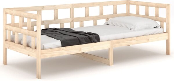 Dnevni ležaj od masivne borovine 90 x 200 cm - Smeđa / 90 x 200 cm