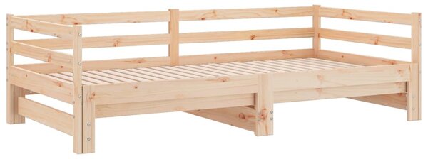 Dnevni krevet na izvlačenje bez madraca 90x190 cm - Smeđa / 90 x 190 cm