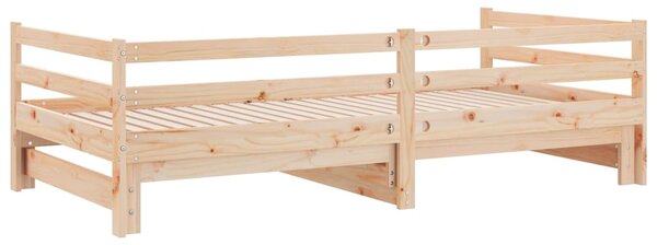 Dnevni krevet na izvlačenje bez madraca 90x190 cm - Smeđa / 90 x 190 cm