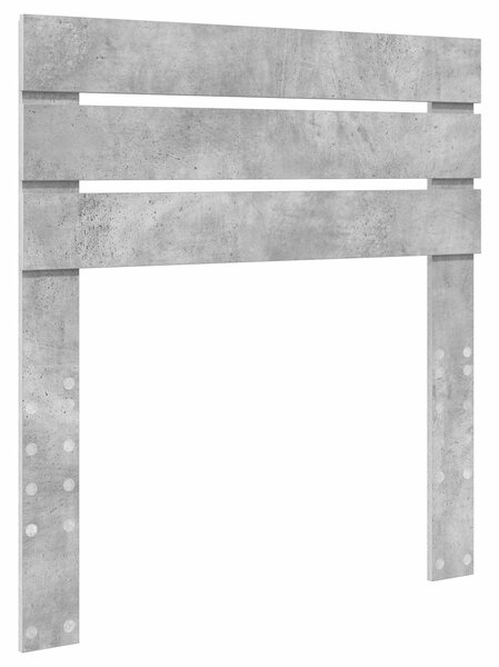 Krevet s od storage Betonski sivi 70 x 190 cm Konstruirano drvo - Siva / 70 x 190 cm