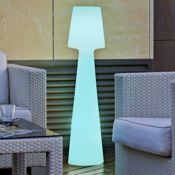 Newgarden Lola LED podna lampa na baterije, visina 110 cm, prigušiva, Bijela, Plastika