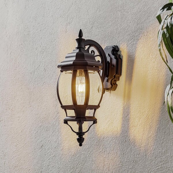K.S. Verlichting Andrew lampion viseća vanjska zidna svjetiljka, crna, prigušiva, Providna, Metal