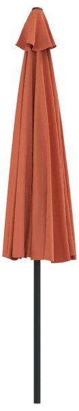 Balkonski suncobran terakota 300 x 155 x 223 cm polukružni - Smeđa / N/A