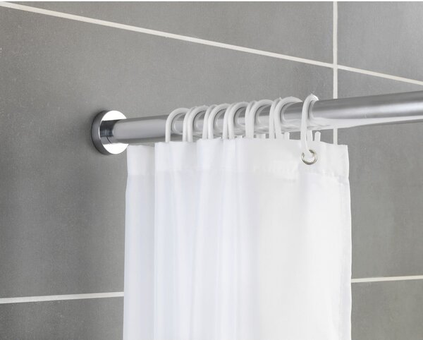 Teleskopska šipka u srebrnoj boji za kupaonicu Wenko Luz, dužine 110-185 cm