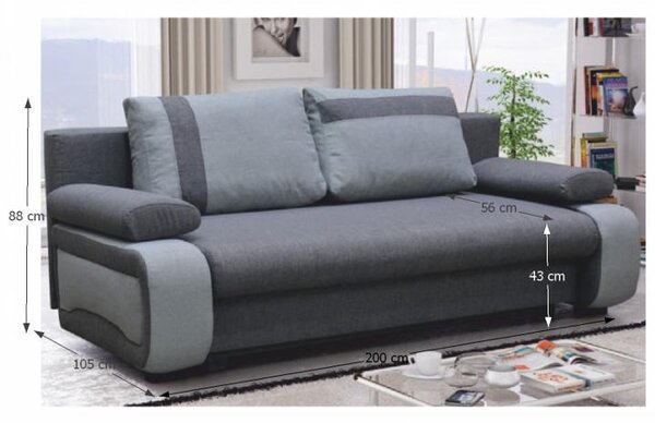 Zondo.hr Trosjed Borril (siva) . 779033