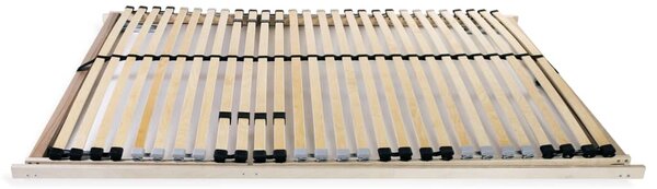 Podnica za krevet s 28 letvica i 7 zona 100 x 200 cm - Smeđa / 100 x 200 cm