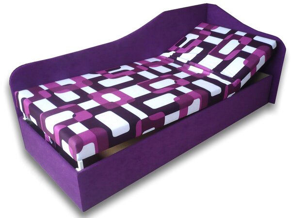 Zondo.hr Jednostruki krevet (kauč) 90 cm Abigail (Gusto 10 + Ljubičasta 49) (D). Akcija -8%. 793061
