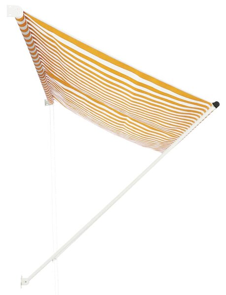 Tenda na uvlačenje 300 x 150 cm žuto-bijela - Žuta / 300 x 150 cm