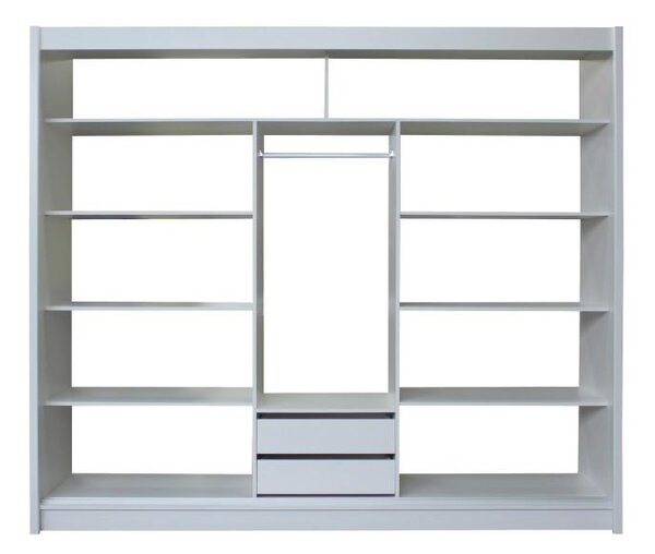 Zondo.hr Ormar za garderobu Magnet 250 (bijela + crna) . 794874
