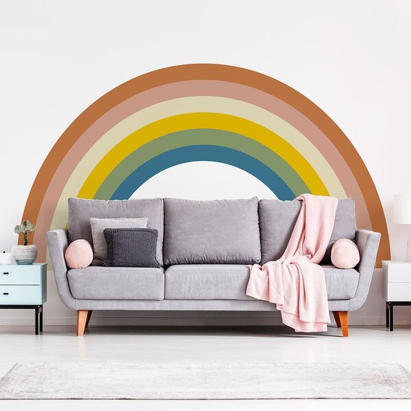 Dječja zidna naljepnica 150x90 cm Pastel Rainbow - Ambiance