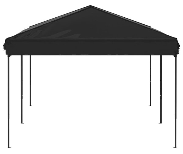 Sklopivi šator za zabave 3 x 6 m crni - Crna / 3 x 6 m