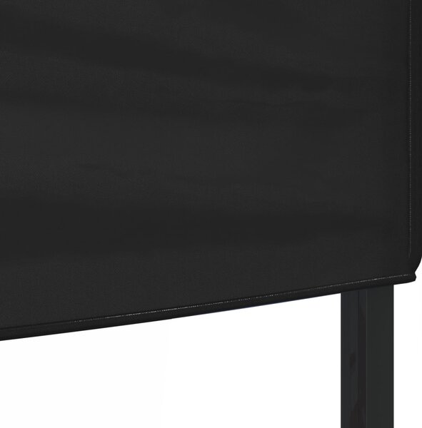 Sklopivi šator za zabave 3 x 6 m crni - Crna / 3 x 6 m