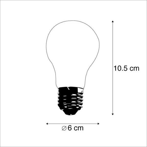 Set od 5 E27 prigušivih LED žarulja A60 7,6W 780 lm 2700K