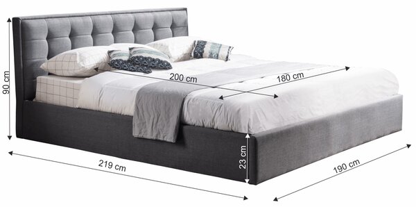 Bračni krevet 180 cm Essie (s podnicom)