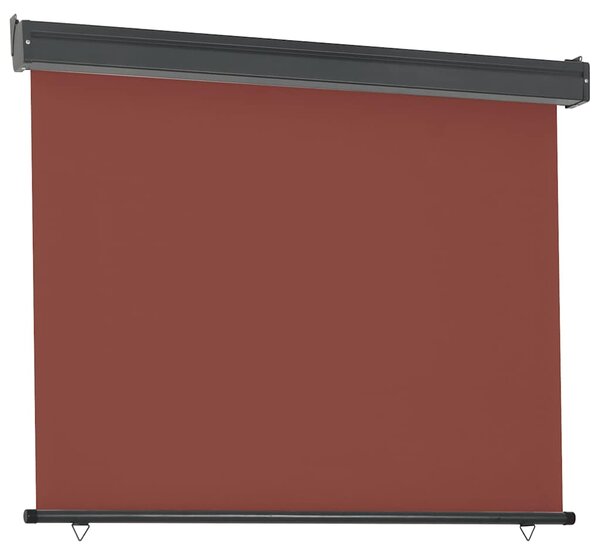 Balkonska bočna tenda 125 x 250 cm smeđa - Smeđa / 125 x 250 cm