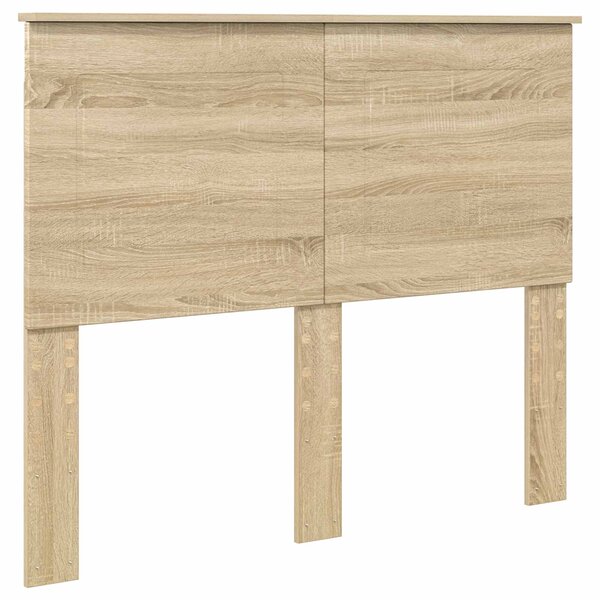 Krevet s od storage Sonoma hrast 135 x 190 cm Konstruirano drvo - Smeđa / 135 x 190 cm